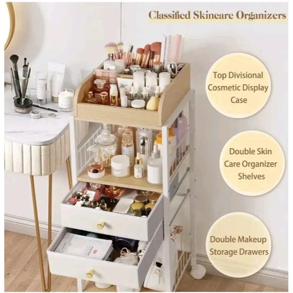 Makeup Organizer, Floor Skincare Organizers, Make Up Organizers and Storage w...